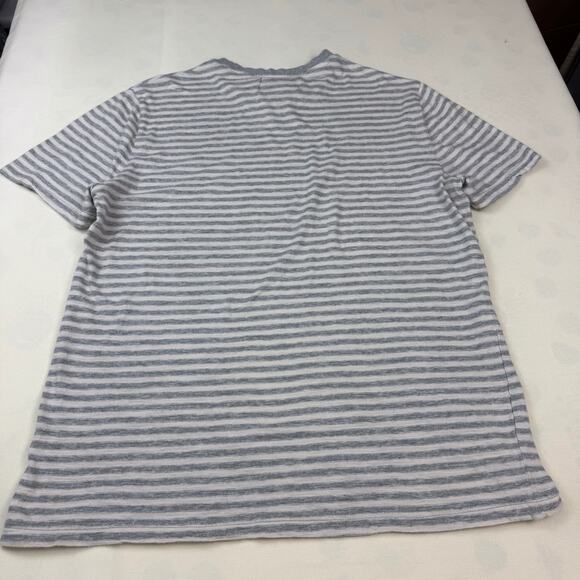Penguin by Munsing Wear Mens gray white striped short sleeve T shirt with logo - Picture 13 of 16